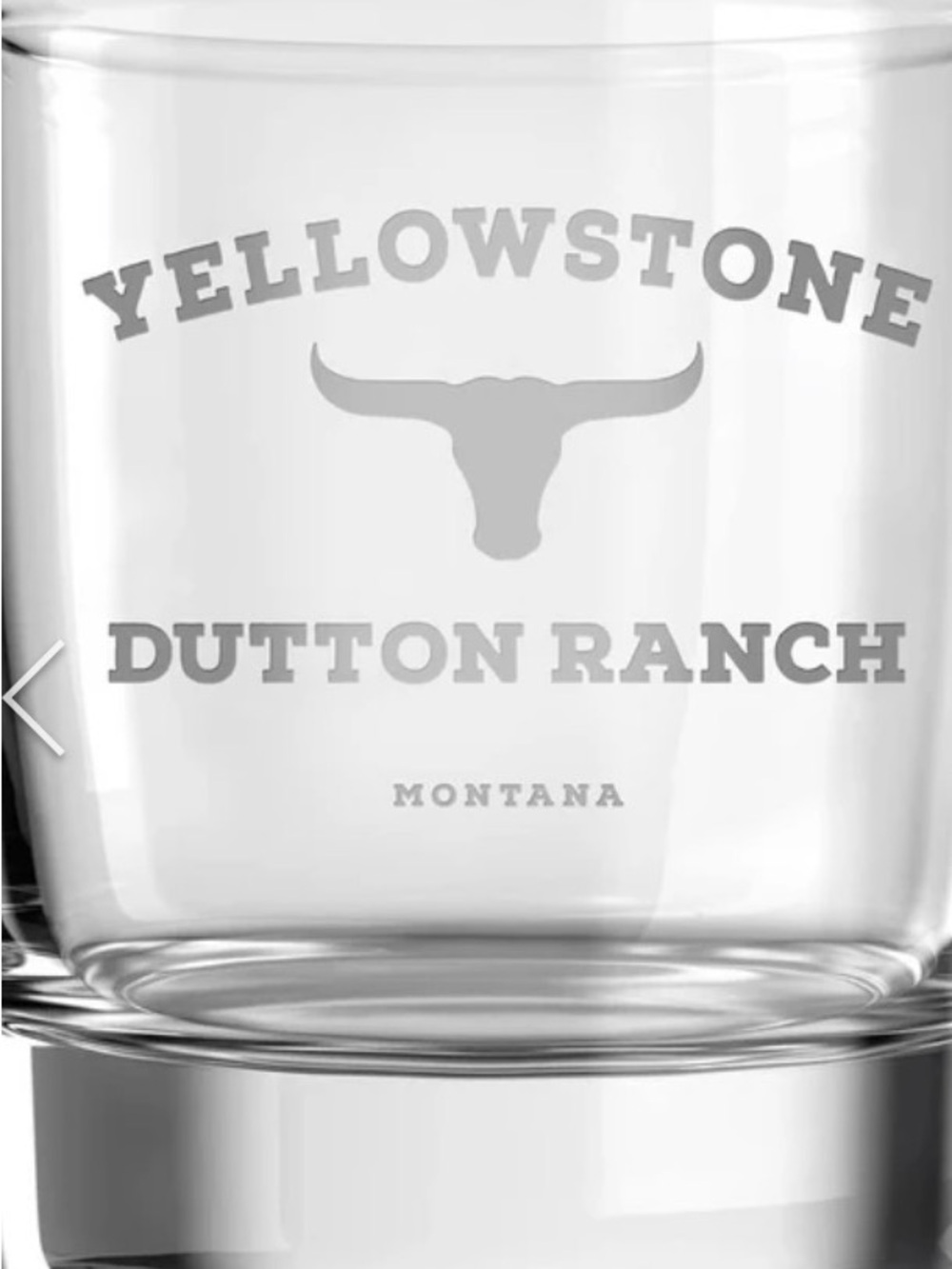 Yellowstone Dutton RanchGlass Decanter and Shot Glass Set - Clear - Picture 2 of 3